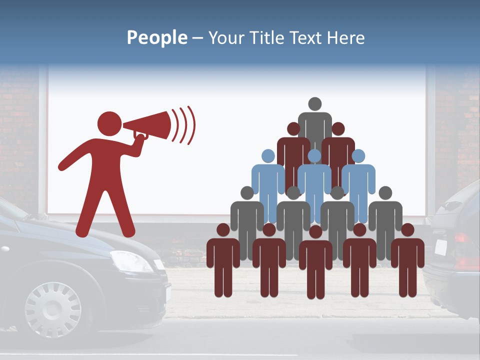 Billboard In The Street PowerPoint Template