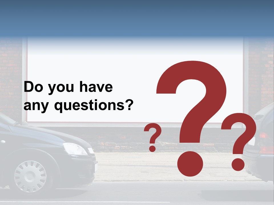 Billboard In The Street PowerPoint Template