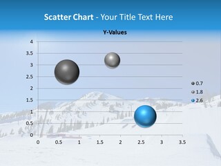 The Mountain, Blue Sky Day At Ski Resort PowerPoint Template