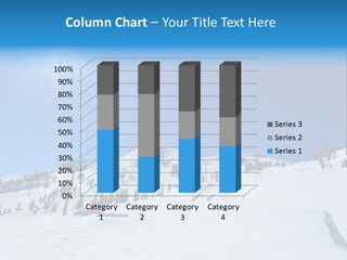 The Mountain, Blue Sky Day At Ski Resort PowerPoint Template