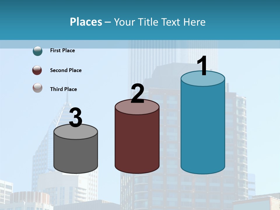 Skyscrapers In Downtown Chicago PowerPoint Template