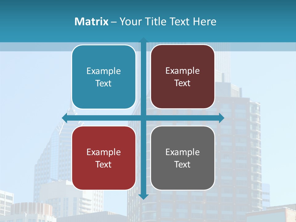 Skyscrapers In Downtown Chicago PowerPoint Template