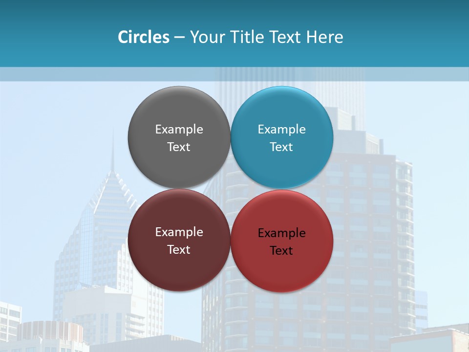 Skyscrapers In Downtown Chicago PowerPoint Template