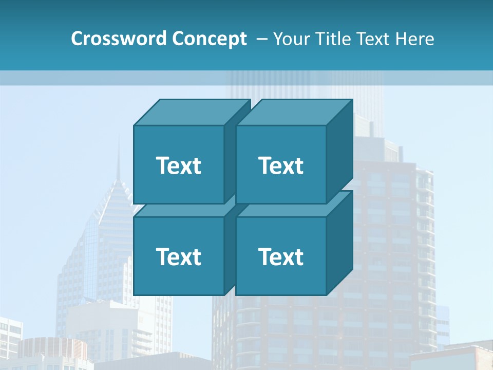 Skyscrapers In Downtown Chicago PowerPoint Template