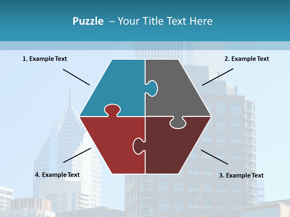 Skyscrapers In Downtown Chicago PowerPoint Template