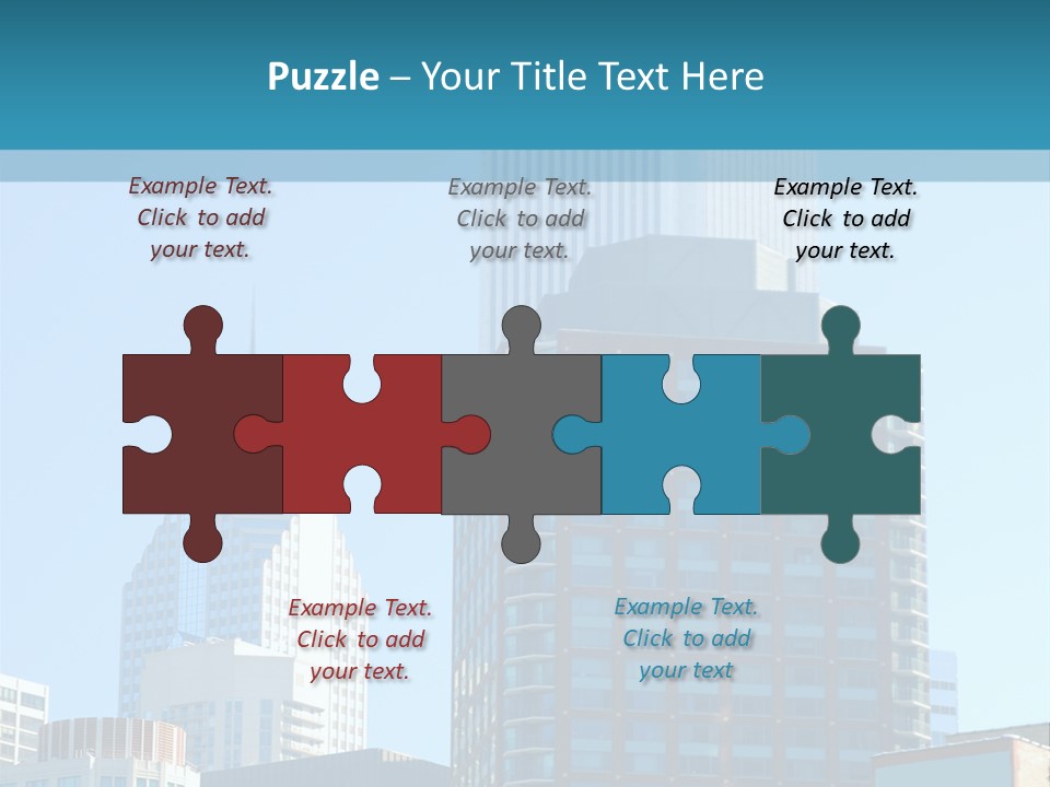 Skyscrapers In Downtown Chicago PowerPoint Template