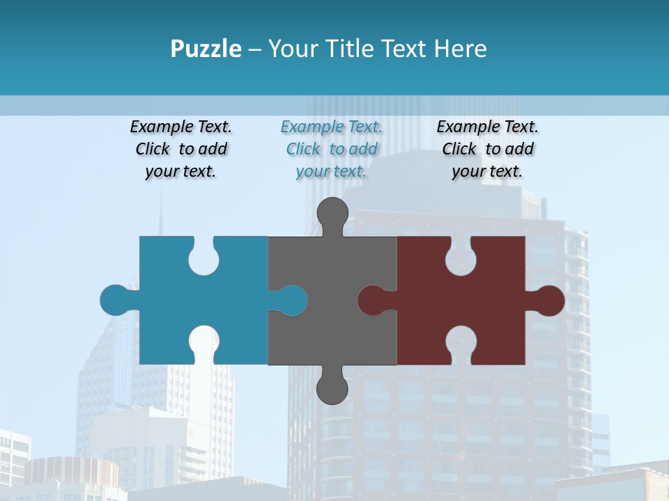 Skyscrapers In Downtown Chicago PowerPoint Template