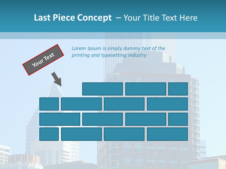 Skyscrapers In Downtown Chicago PowerPoint Template