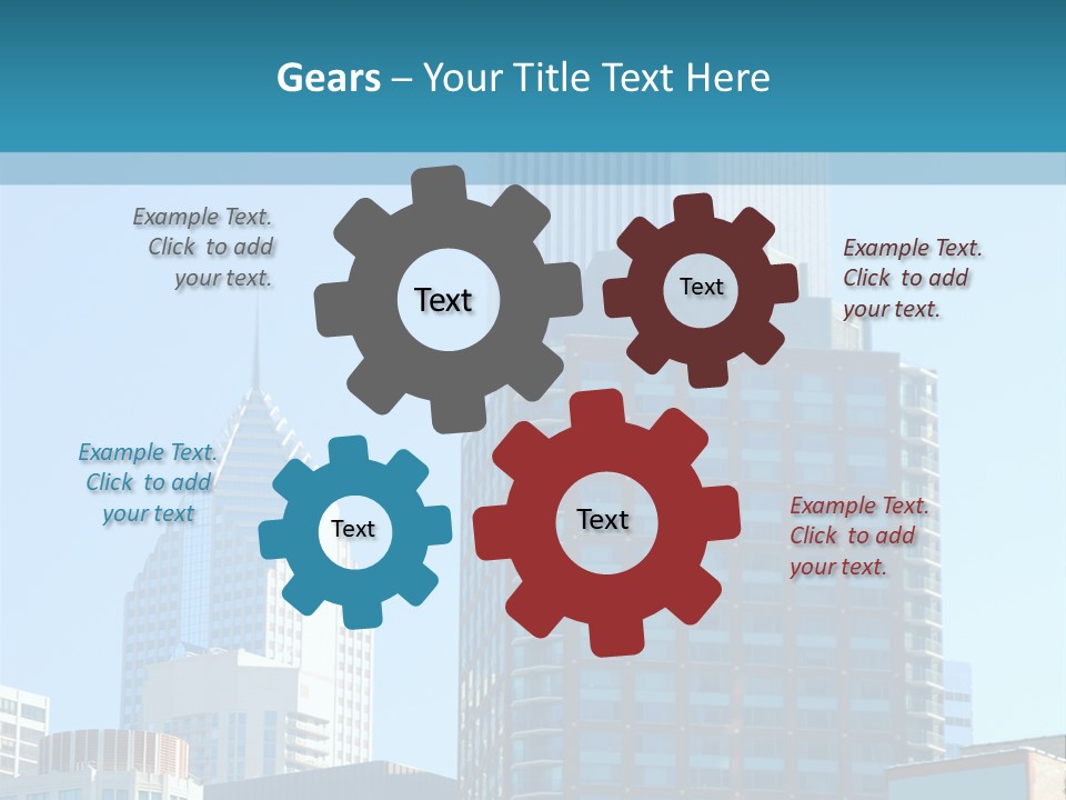 Skyscrapers In Downtown Chicago PowerPoint Template