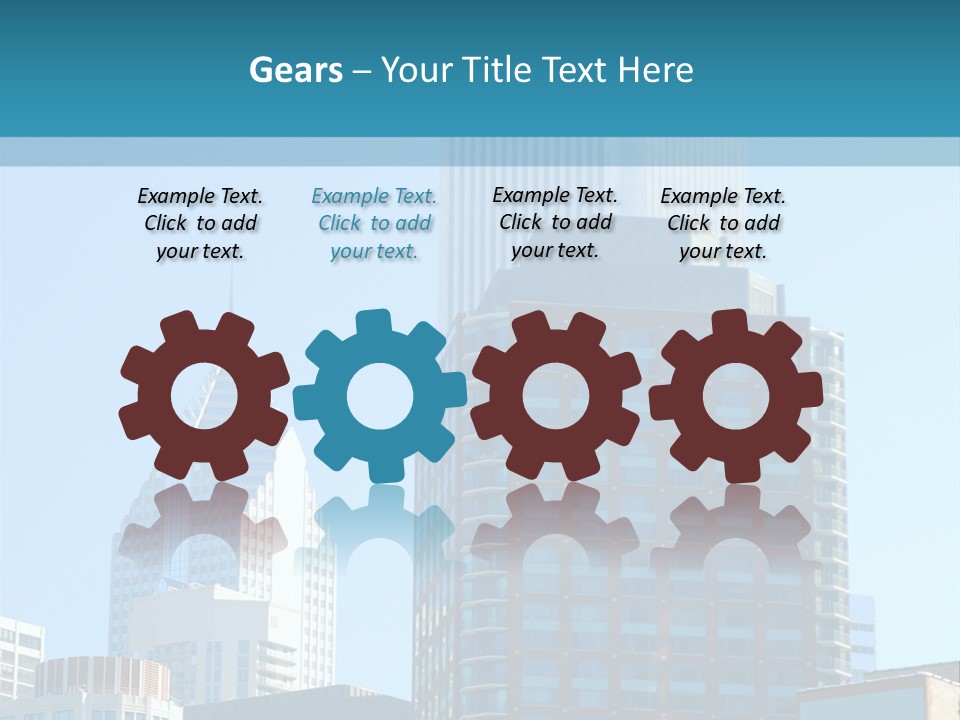 Skyscrapers In Downtown Chicago PowerPoint Template