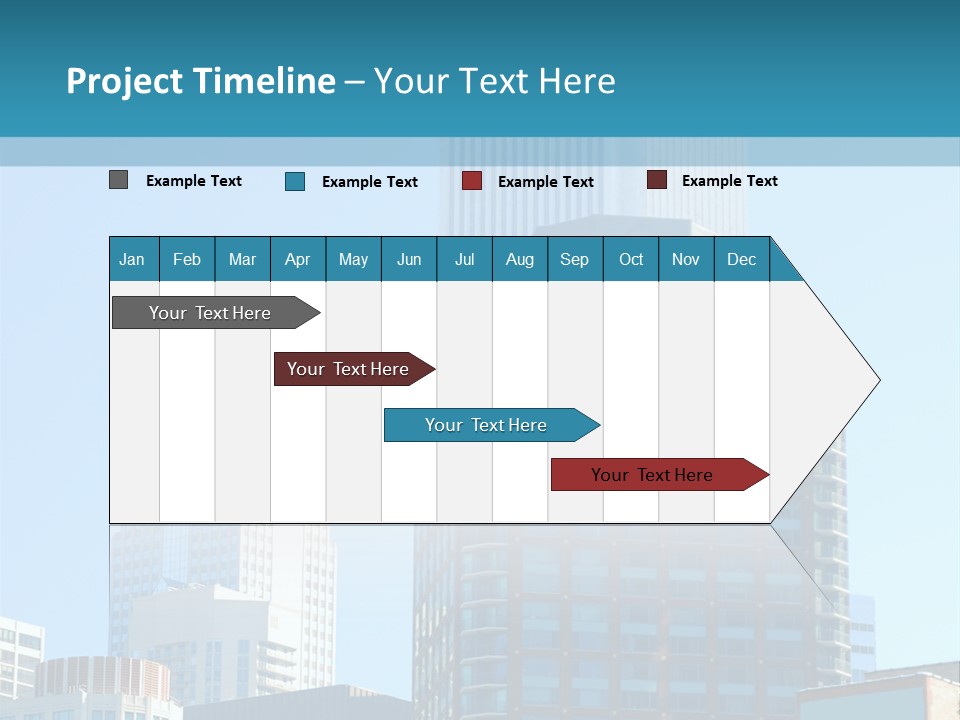 Skyscrapers In Downtown Chicago PowerPoint Template