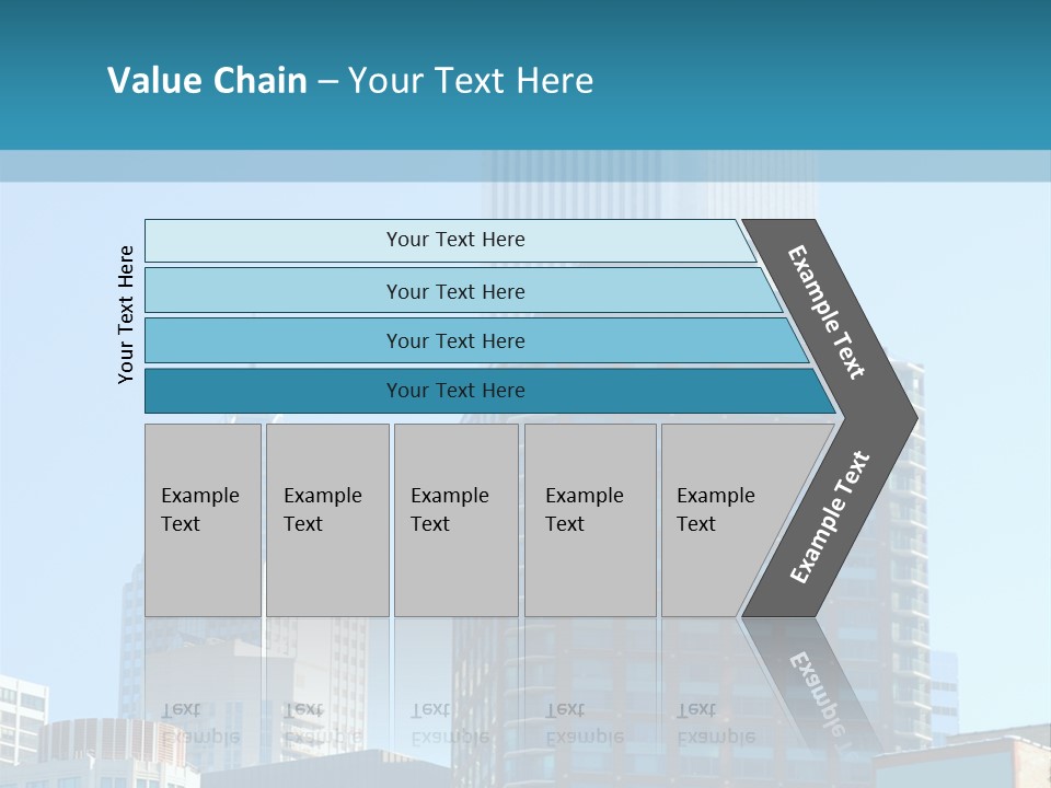 Skyscrapers In Downtown Chicago PowerPoint Template