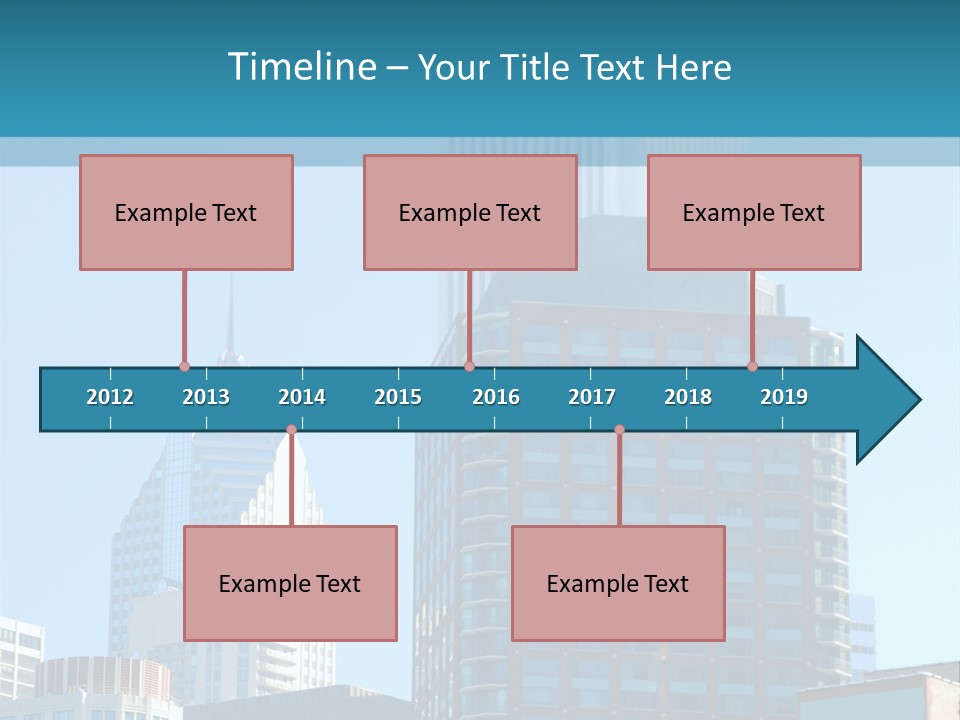 Skyscrapers In Downtown Chicago PowerPoint Template