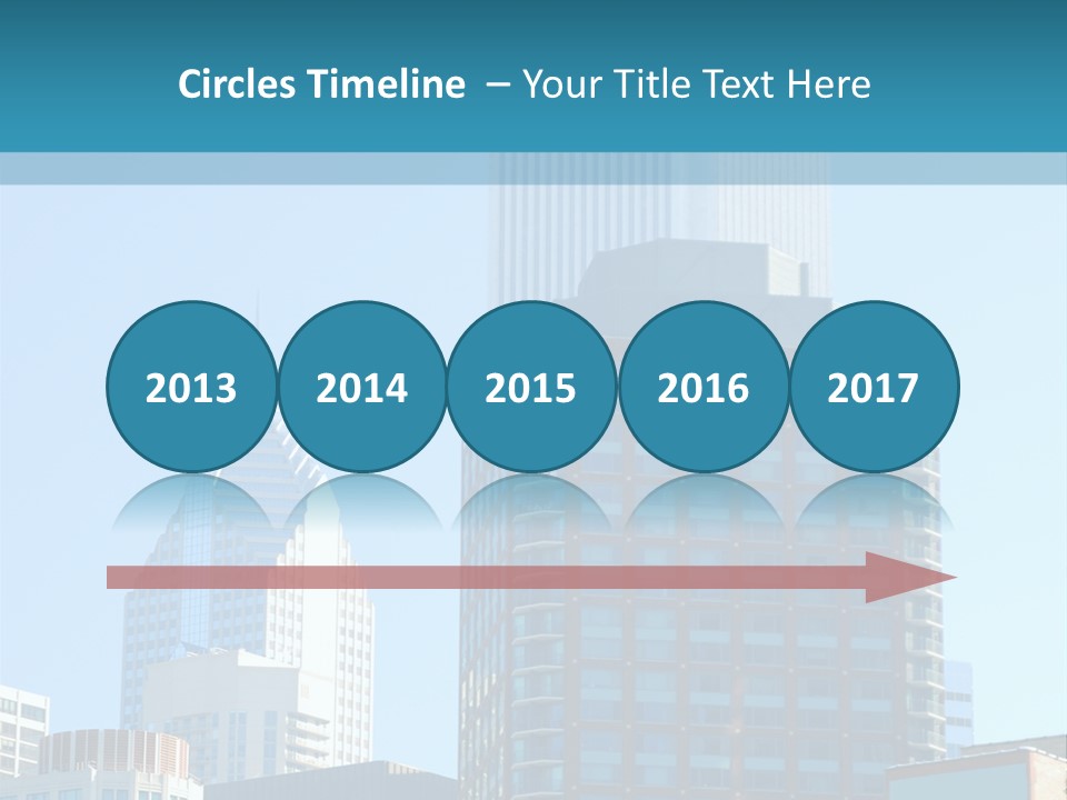 Skyscrapers In Downtown Chicago PowerPoint Template