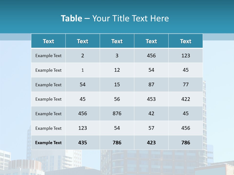 Skyscrapers In Downtown Chicago PowerPoint Template