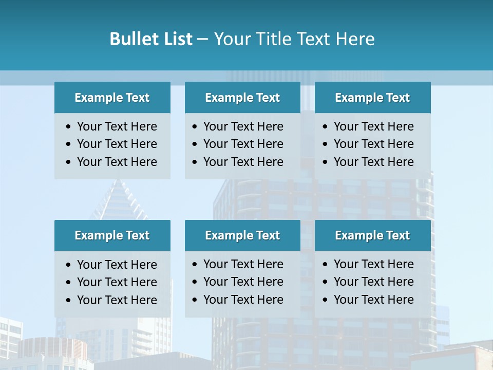 Skyscrapers In Downtown Chicago PowerPoint Template