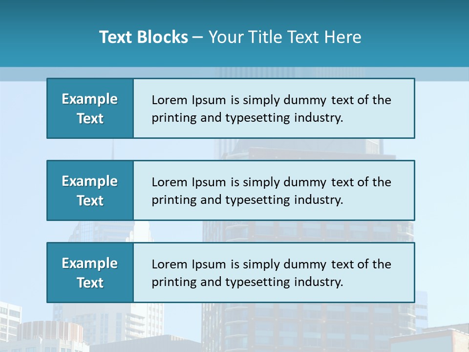 Skyscrapers In Downtown Chicago PowerPoint Template
