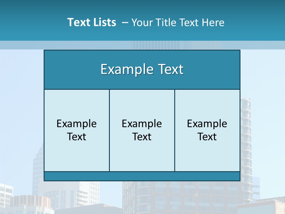 Skyscrapers In Downtown Chicago PowerPoint Template