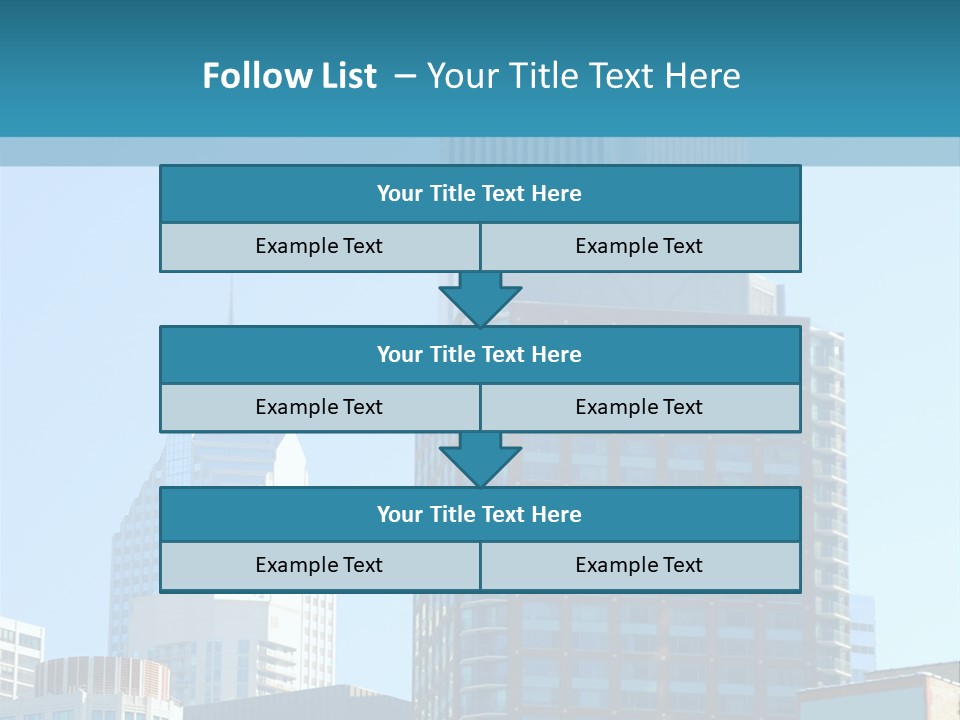 Skyscrapers In Downtown Chicago PowerPoint Template