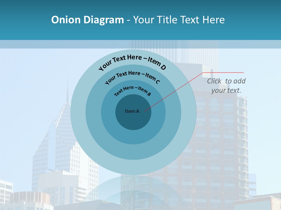Skyscrapers In Downtown Chicago PowerPoint Template