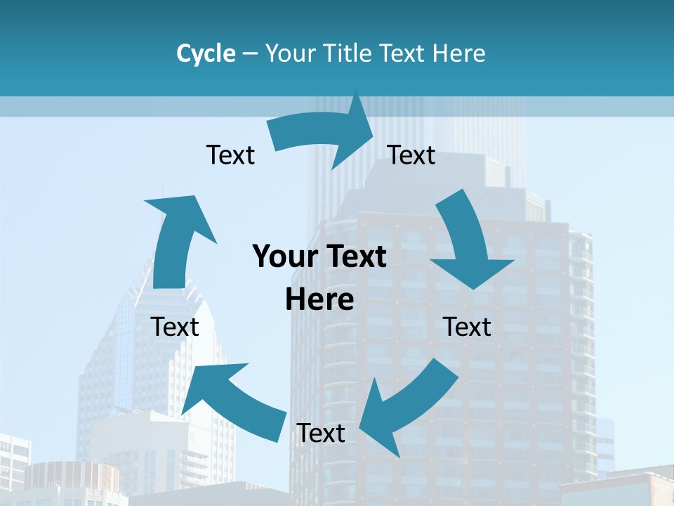 Skyscrapers In Downtown Chicago PowerPoint Template