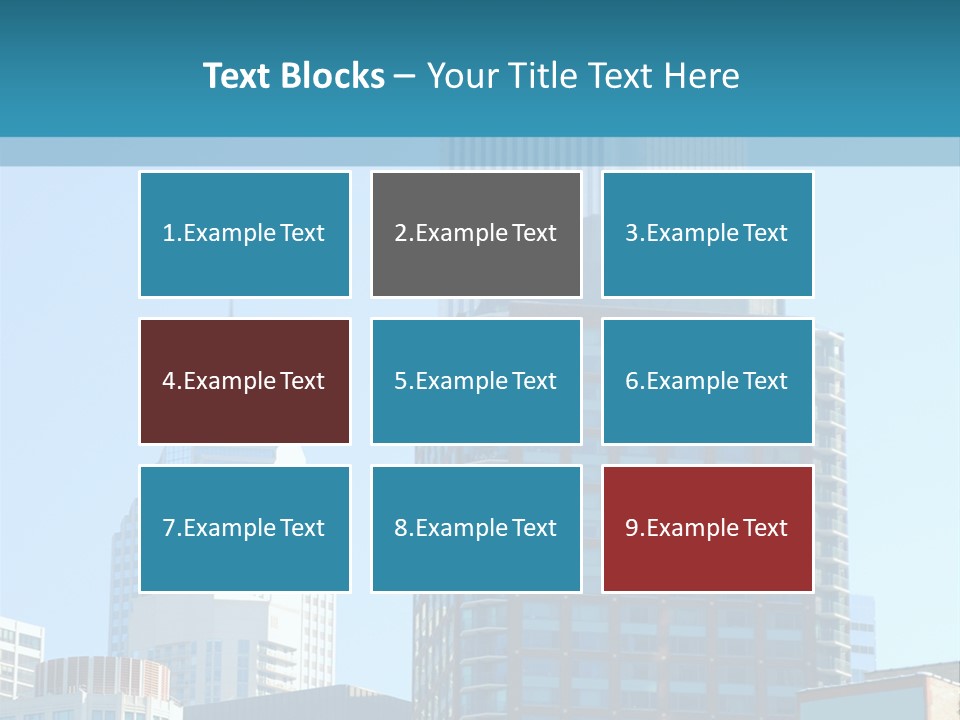 Skyscrapers In Downtown Chicago PowerPoint Template