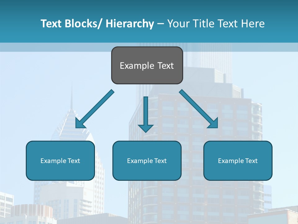 Skyscrapers In Downtown Chicago PowerPoint Template