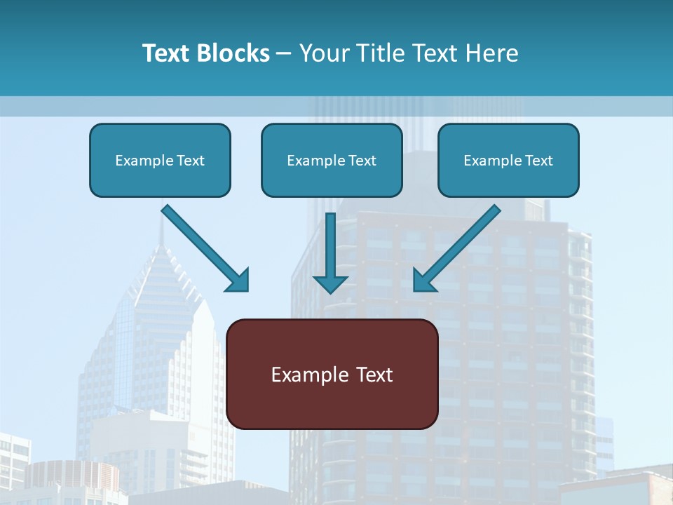 Skyscrapers In Downtown Chicago PowerPoint Template