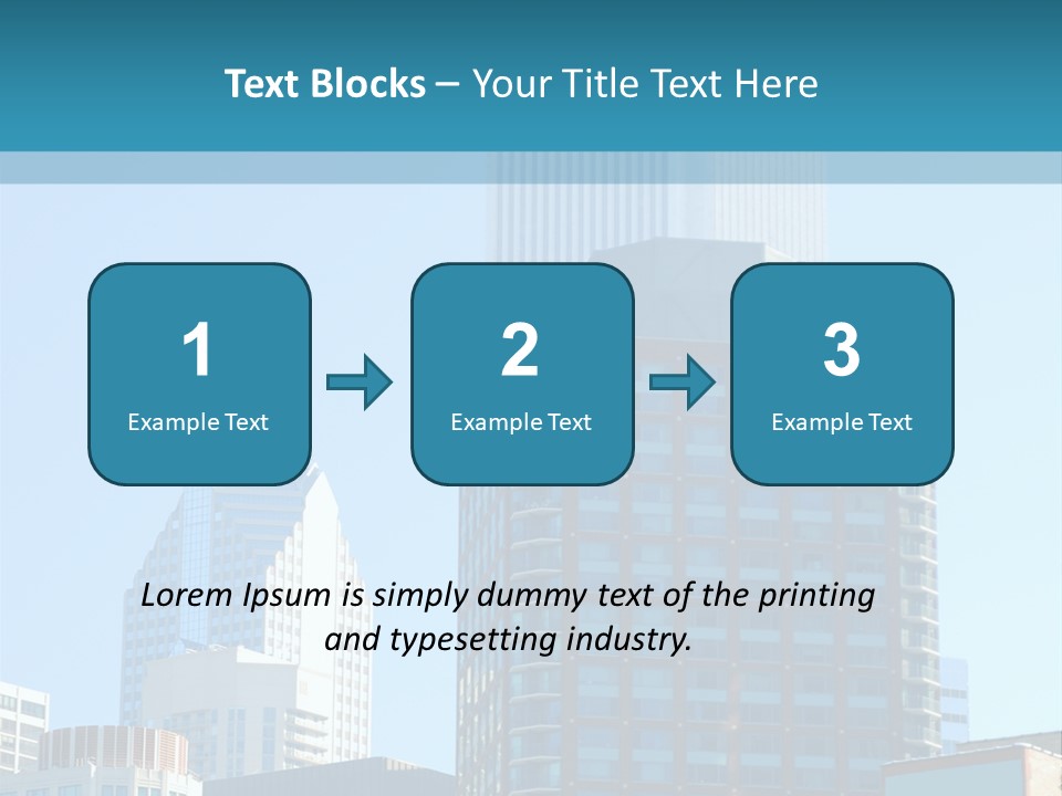 Skyscrapers In Downtown Chicago PowerPoint Template