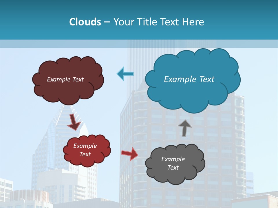 Skyscrapers In Downtown Chicago PowerPoint Template