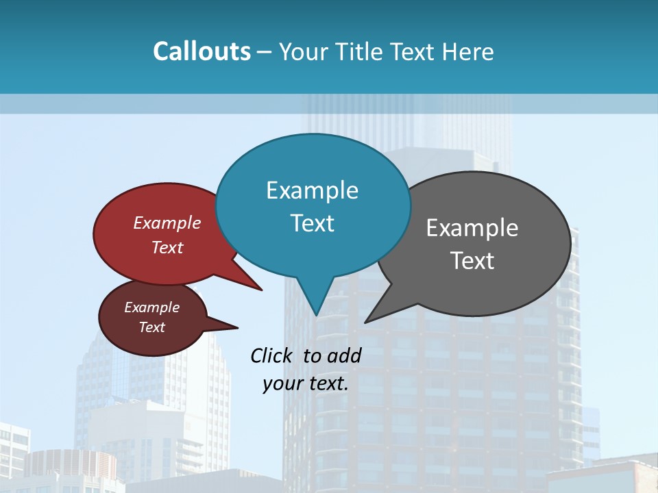Skyscrapers In Downtown Chicago PowerPoint Template