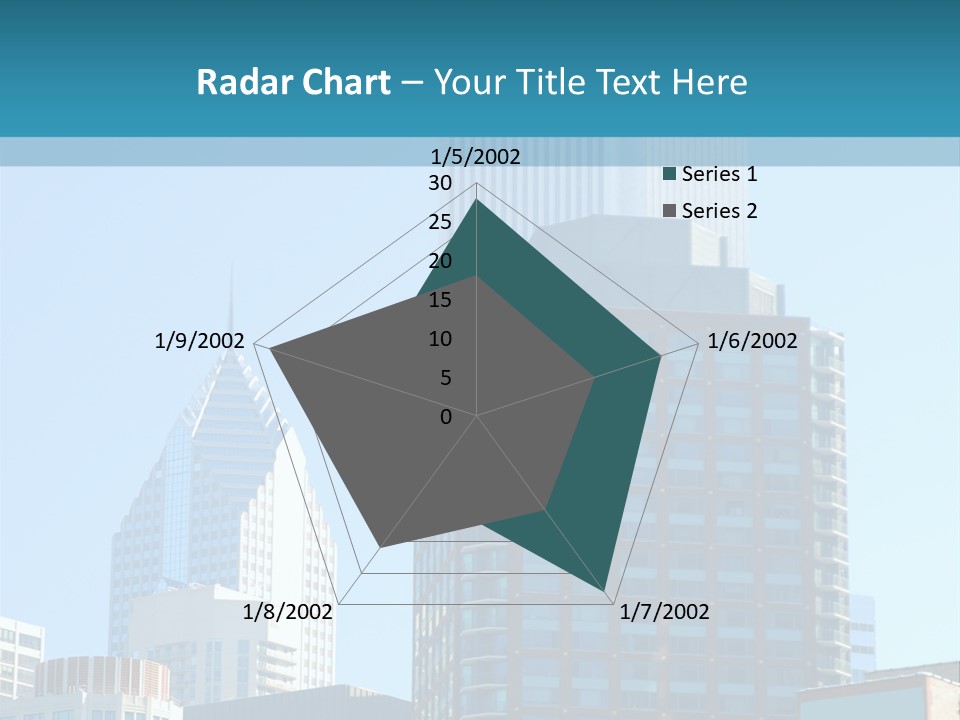 Skyscrapers In Downtown Chicago PowerPoint Template