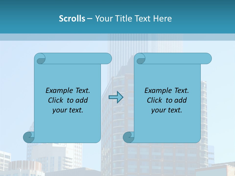 Skyscrapers In Downtown Chicago PowerPoint Template