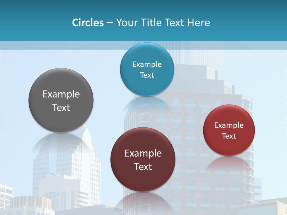 Skyscrapers In Downtown Chicago PowerPoint Template