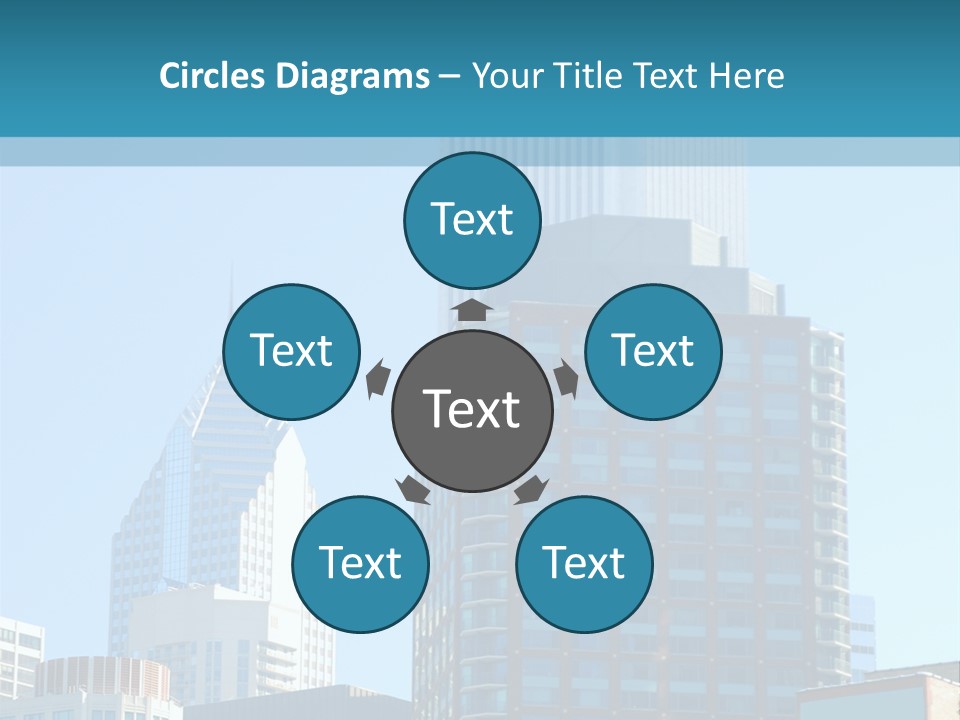 Skyscrapers In Downtown Chicago PowerPoint Template
