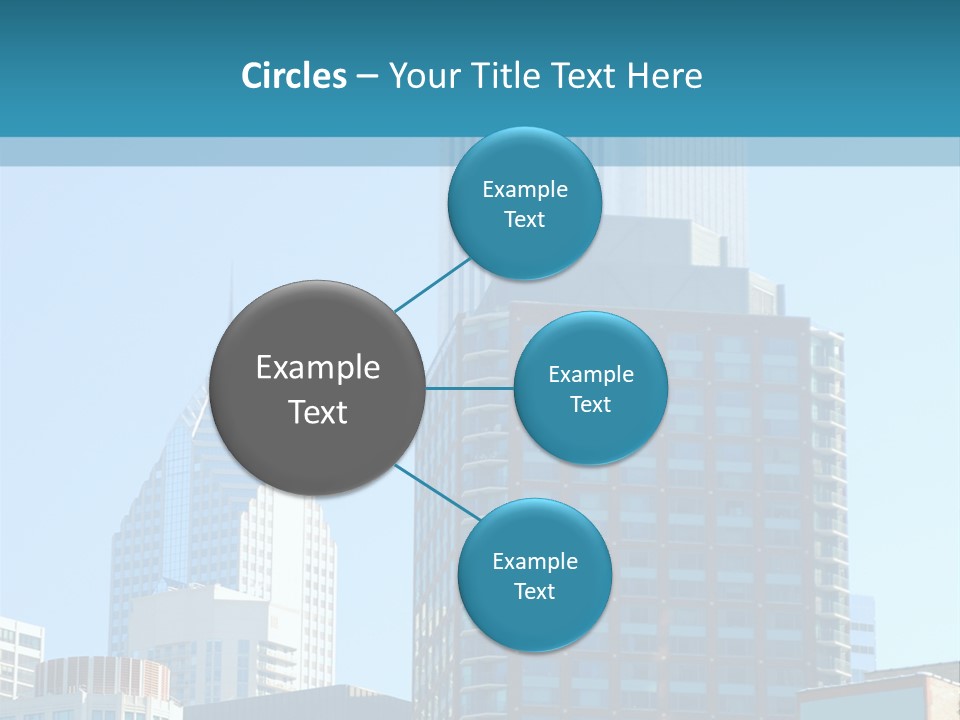 Skyscrapers In Downtown Chicago PowerPoint Template