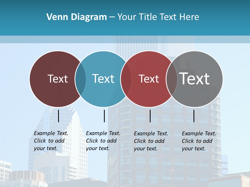 Skyscrapers In Downtown Chicago PowerPoint Template