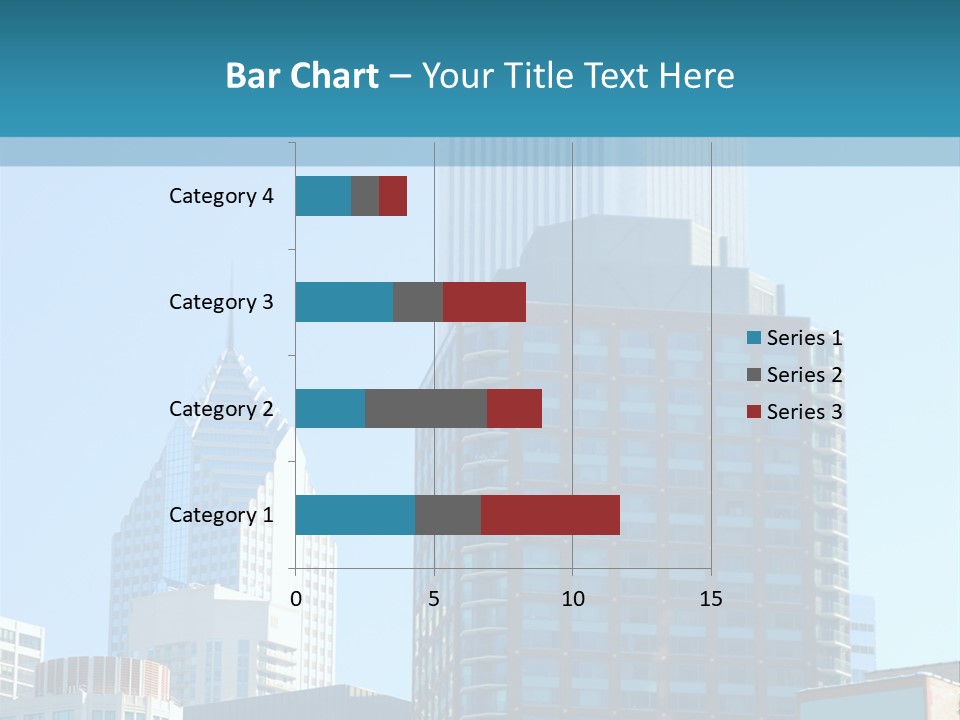 Skyscrapers In Downtown Chicago PowerPoint Template