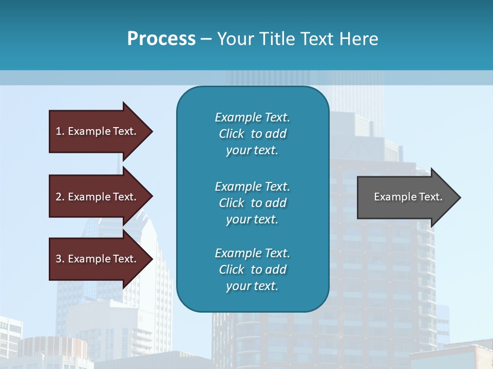 Skyscrapers In Downtown Chicago PowerPoint Template