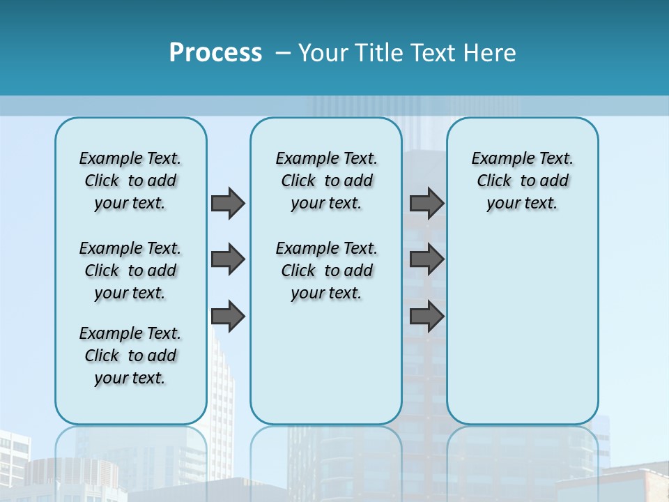 Skyscrapers In Downtown Chicago PowerPoint Template