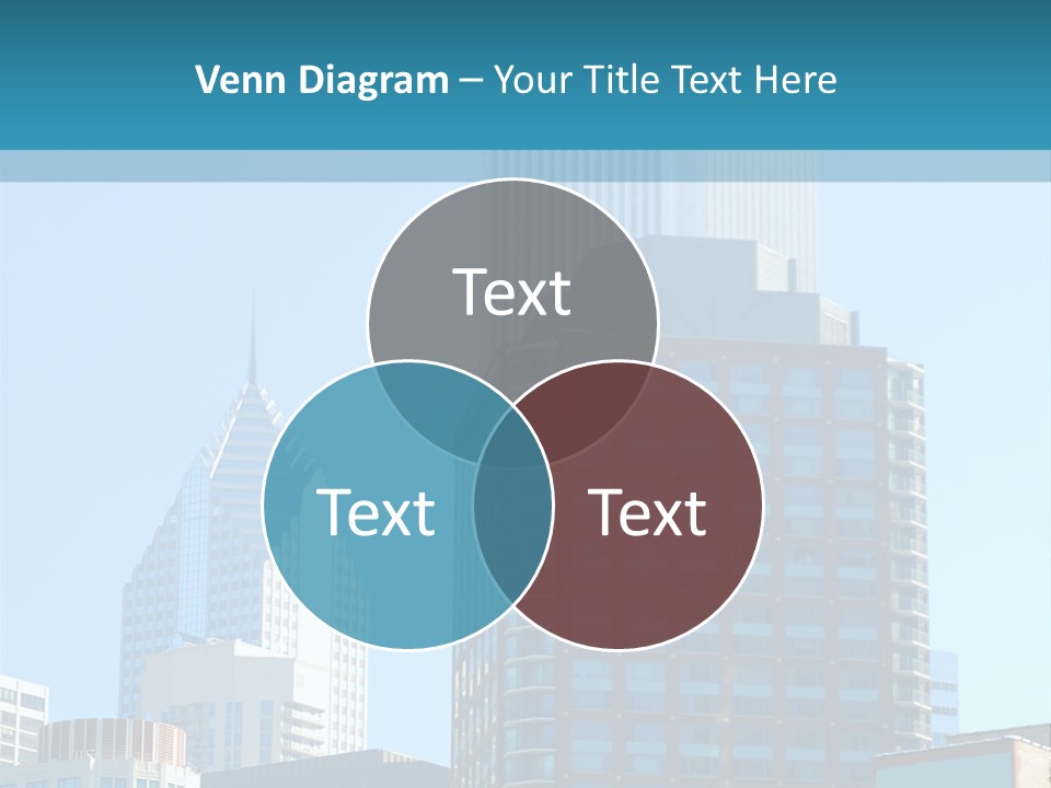 Skyscrapers In Downtown Chicago PowerPoint Template