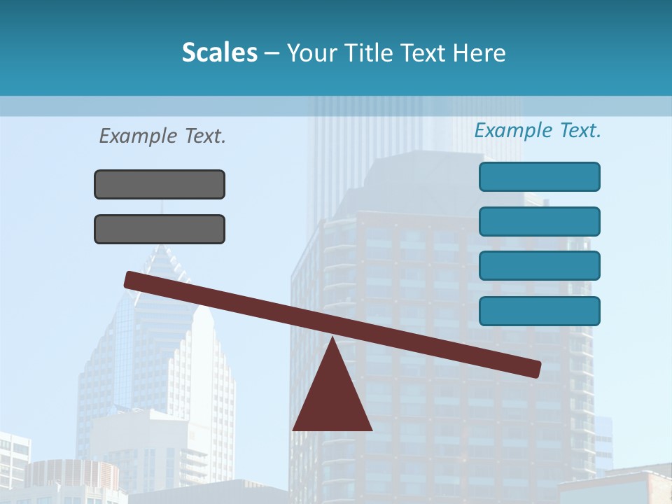 Skyscrapers In Downtown Chicago PowerPoint Template