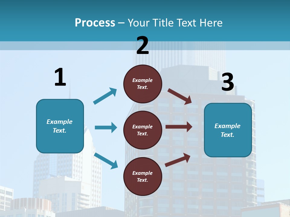 Skyscrapers In Downtown Chicago PowerPoint Template