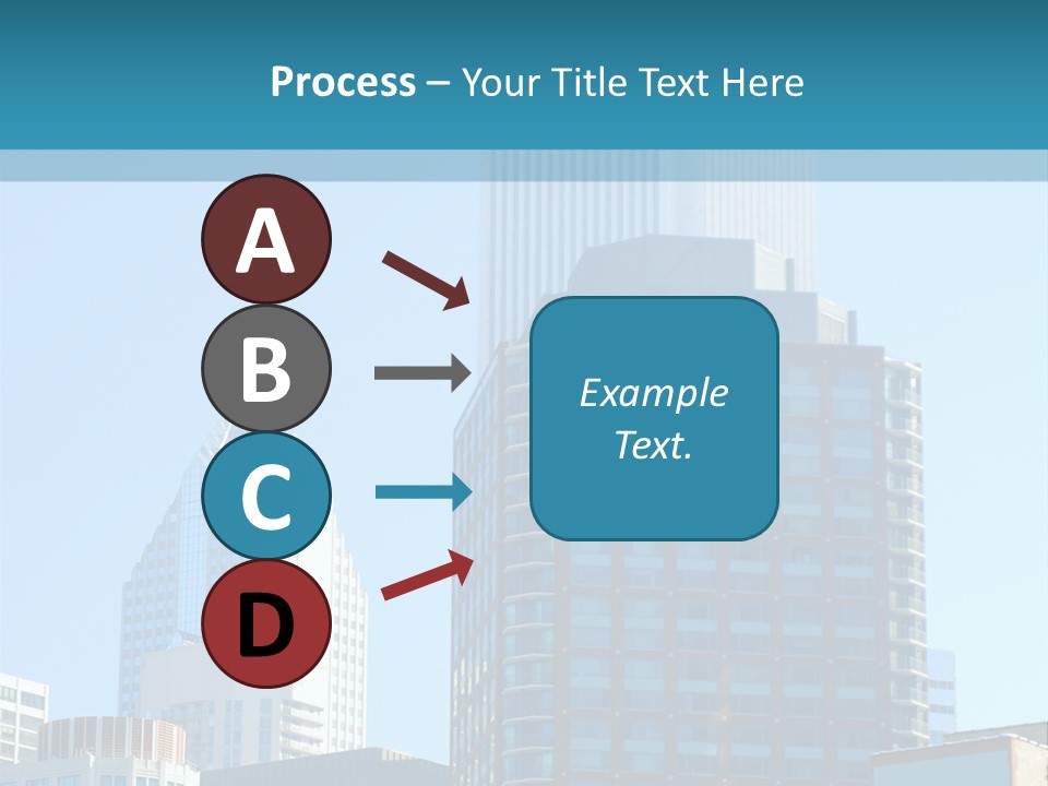 Skyscrapers In Downtown Chicago PowerPoint Template