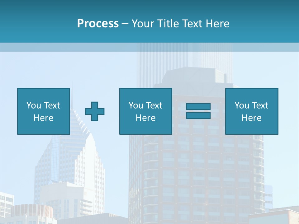 Skyscrapers In Downtown Chicago PowerPoint Template
