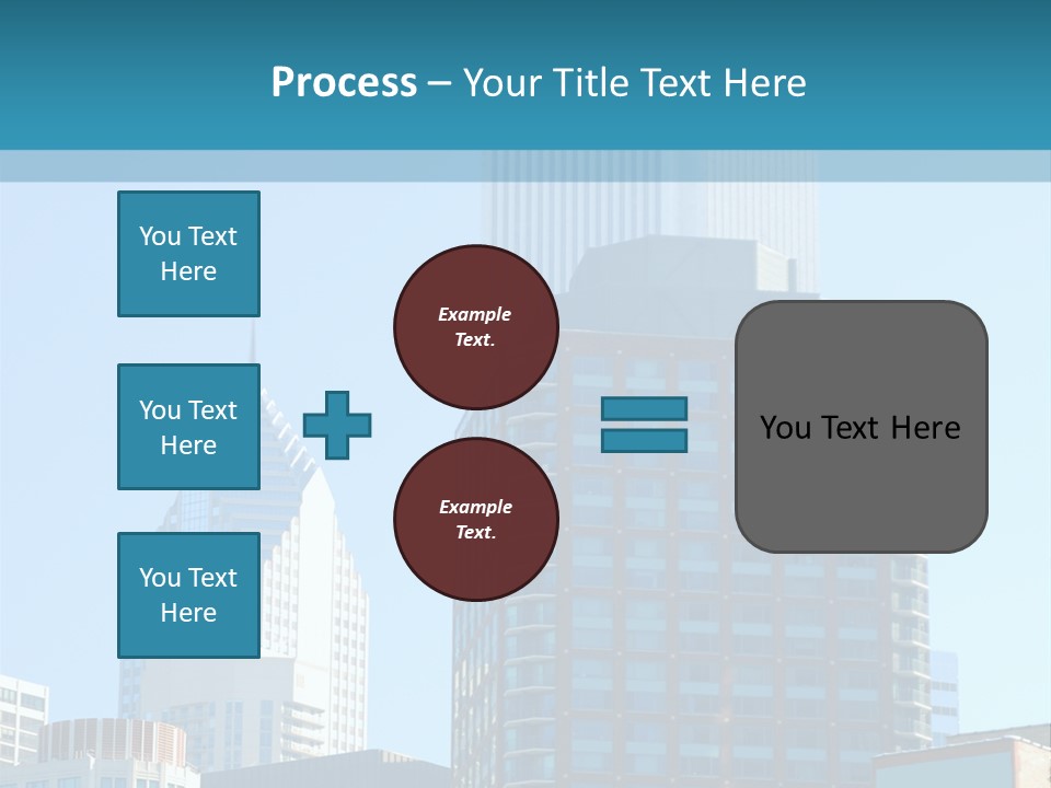 Skyscrapers In Downtown Chicago PowerPoint Template