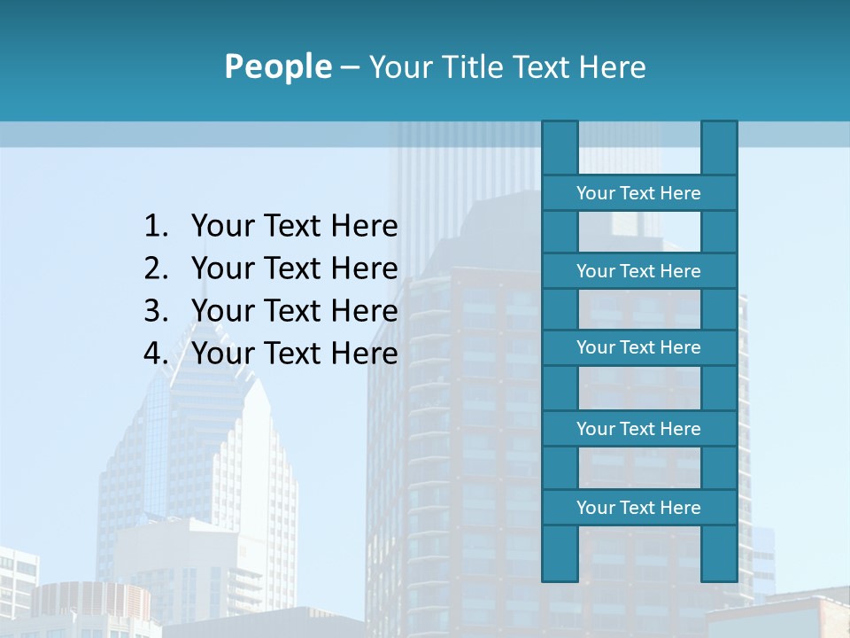 Skyscrapers In Downtown Chicago PowerPoint Template