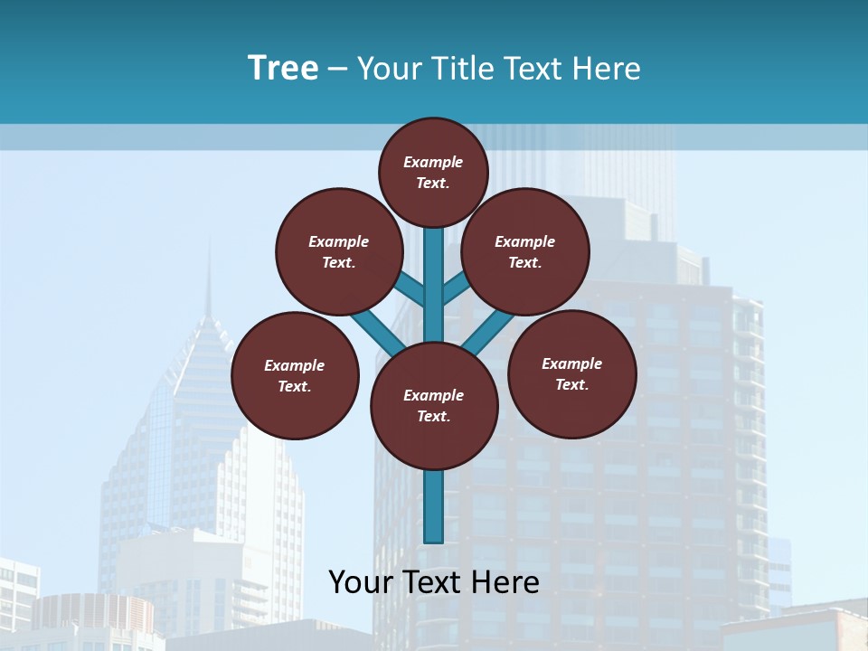 Skyscrapers In Downtown Chicago PowerPoint Template
