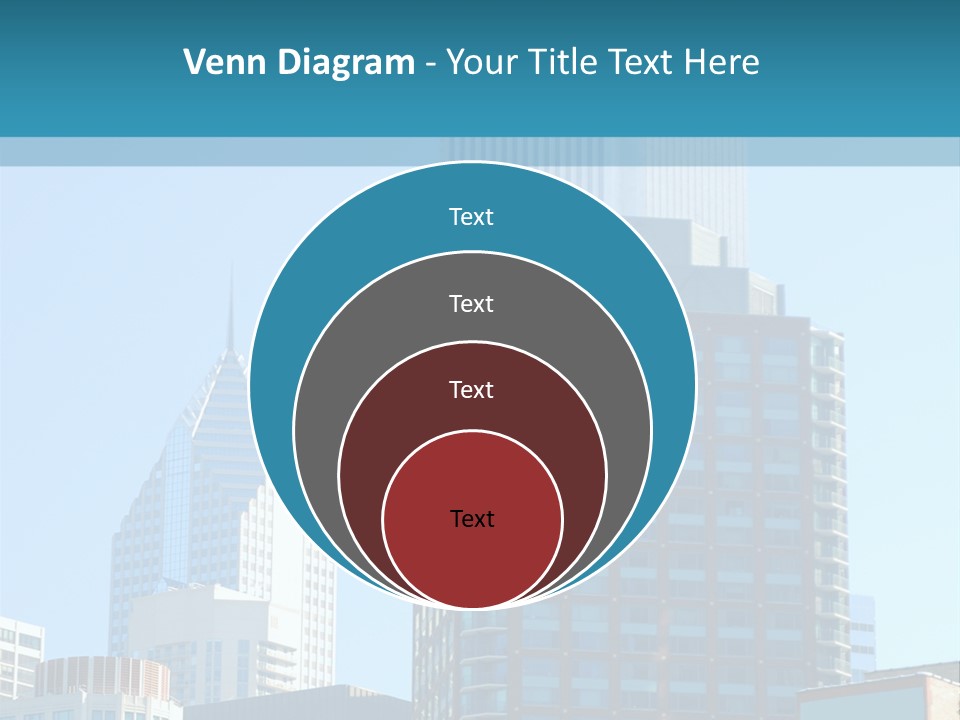 Skyscrapers In Downtown Chicago PowerPoint Template