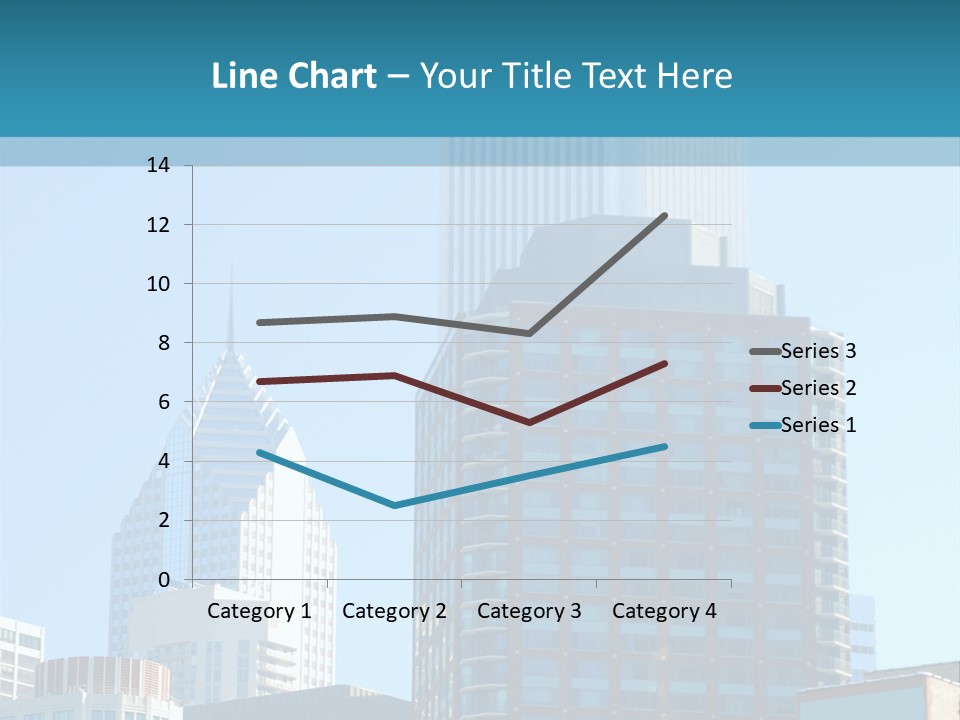 Skyscrapers In Downtown Chicago PowerPoint Template